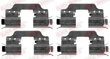 Р, к дискових гальм. колодок QUICK BRAKE 109-1653 (фото 1)