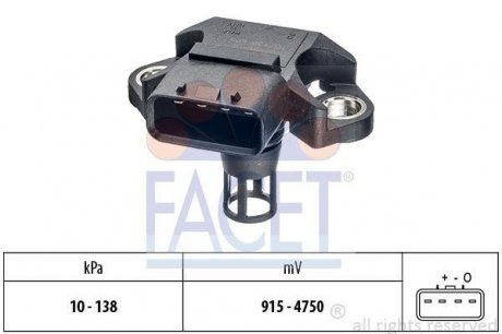 Датчик абсолютного давления - map sensor FACET 10.3320 (фото 1)