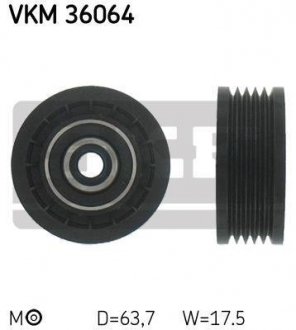 Натяжной ролик, поликлиновой ремінь SKF VKM 36064 (фото 1)