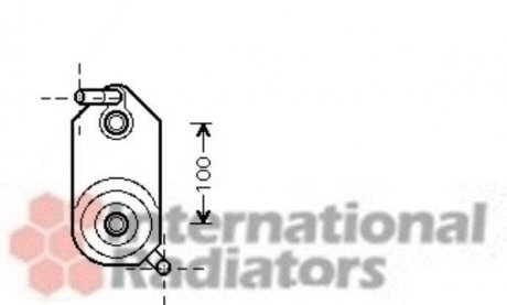 Радиатор масляний (вир-во) Van Wezel 58003110 (фото 1)