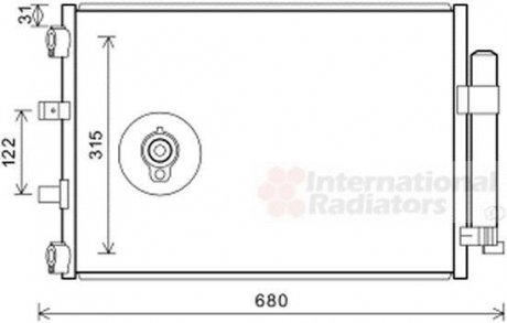 Радиатор (вир-во) Van Wezel 18005487 (фото 1)