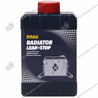 Герметик системы охлаждения автомобиля radiator leak-stop (жидкий), 325мл. MANNOL 9966 (фото 1)
