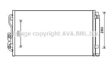 Радіатор кондиціонера BMW (вир-во AVA) AVA COOLING BWA5434D (фото 1)