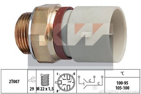 Термовыключатель, вентилятор радиатора KW 550674 (фото 1)