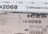 Комплект гальмівних колодок (дискових) ICER 182068 (фото 7)