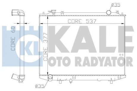 Kale ford радіатор охлаждения ranger,mazda bt-50 2.5d/3.0tdci 99- KALE OTO RADYATOR 356200 (фото 1)