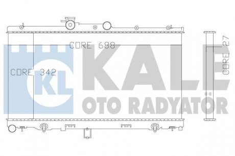 Kale subaru радиатор охлаждения legacy iii,outback 2.0/2.5 98- KALE OTO RADYATOR 342110 (фото 1)