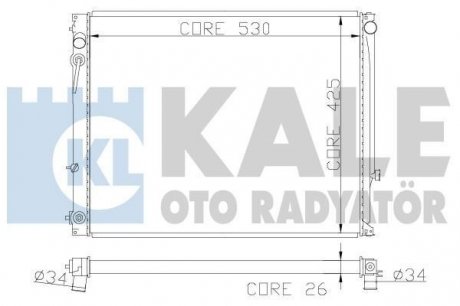 Kale suzuki радіатор охлаждения vitara,grand vitara i 2.0 94- KALE OTO RADYATOR 365200 (фото 1)