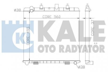 Kale landrover радіатор охлаждения range rover ii 3.9, 4.6 98- KALE OTO RADYATOR 359300 (фото 1)