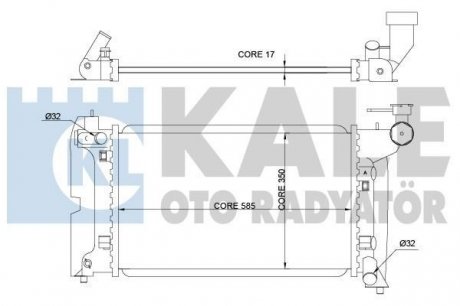 Kale toyota радиатор охлаждения avensis,corolla 1.4/1.8 01- KALE OTO RADYATOR 366900 (фото 1)