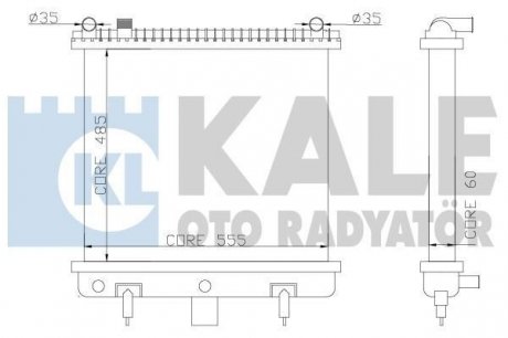 Kale landrover радіатор охлаждения range rover ii 2.5d 94- KALE OTO RADYATOR 350500 (фото 1)