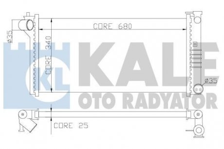 Kale mazda радіатор охлаждения mazda 626 iv,v 1.8/2.0 91- KALE OTO RADYATOR 359600 (фото 1)