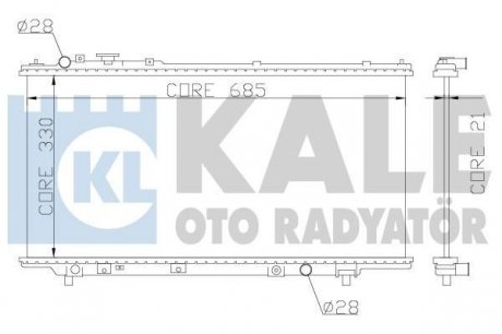 Kale mazda радиатор охлаждения 323 c/p/s v 1.5/1.8 94- KALE OTO RADYATOR 359700 (фото 1)
