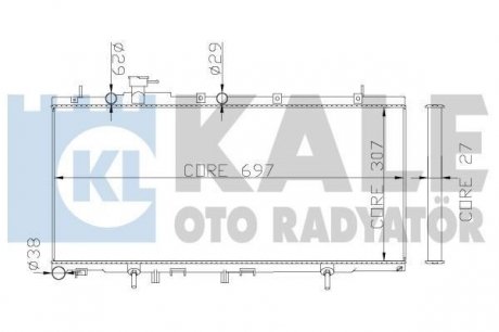 Kale subaru радіатор охлаждения с акпп outback 3.0 00- KALE OTO RADYATOR 342115 (фото 1)