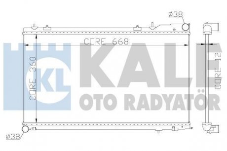 Kale subaru радіатор охлаждения forester 2.0/2.5 02- KALE OTO RADYATOR 364900 (фото 1)