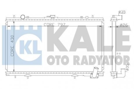 Kale suzuki радиатор охлаждения vitara 1.6/2.0 94- KALE OTO RADYATOR 365300 (фото 1)