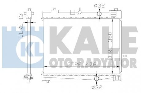 Kale toyota радиатор охлаждения yaris 1.0/1.3 05- KALE OTO RADYATOR 367000 (фото 1)