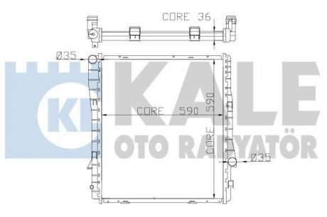 Kale bmw радіатор охлаждения x5 e53 3.0d/4.4/4.8 KALE OTO RADYATOR 354200 (фото 1)