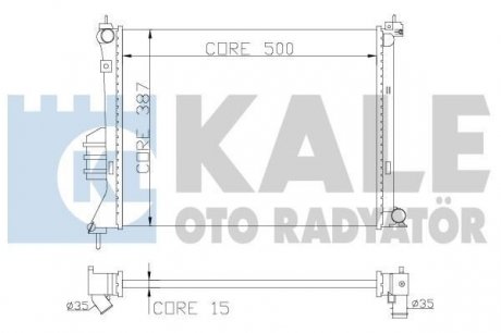 Kale hyundai радіатор охлаждения i20 1.2/1.6 08- KALE OTO RADYATOR 358600 (фото 1)