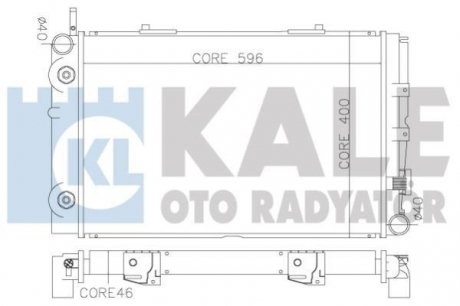 Kale db радіатор охлаждения с акпп w201 2.0 82- KALE OTO RADYATOR 370200 (фото 1)