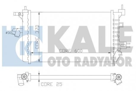 Kale hyundai радиатор охлаждения coupe 2.0 01- KALE OTO RADYATOR 357800 (фото 1)