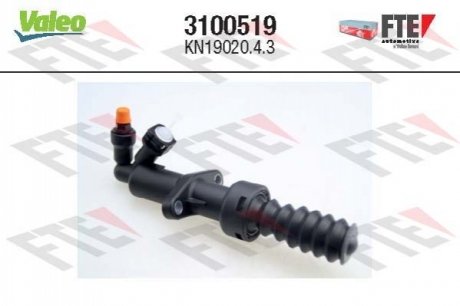 Робочий циліндр зчеплення CITROEN/FIAT/LANCIA/PEUGEOT C4/C5/DS/Jumpy/Scudo/407/Expert "2,0HDi "04>> Valeo ="3100519" (фото 1)