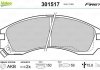 Гальмівні колодки дискові citroen, mitsubishi, peugeot c-crosser, galant, pajero, 4007 "2,0-3,5 "f "88>> Valeo ="301517" (фото 1)