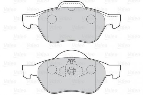 Гальмівні колодки дискові VAG/RENAULT A1/A3/Megane/Scenic/Fabia/Octavia/Bora/Golf "1,0-2,0 "F "96>> Valeo ="301026" (фото 1)
