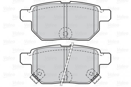 Гальмівні колодки дискові LEXUS/SUBARU/TOYOTA CT/Trezia/Auris/Corolla/Prius/Yaris "1,0-1,8 "R "05>> Valeo ="302085" (фото 1)