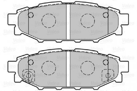 Гальмівні колодки дискові SUBARU/TOYOTA BRZ/Forester/Impreza/Legacy/Outback/GT86 "1,5-3,6 "R "03>> Valeo ="301929" (фото 1)