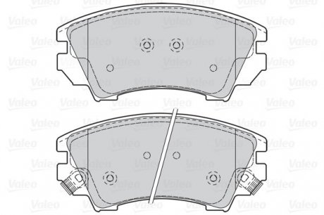Гальмівні колодки дискові chevrolet, opel malibu, astraj, cascada, insigniaa, zafira "1,4-2,4 "f "08>> Valeo ="302117" (фото 1)