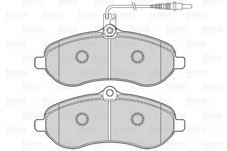 Гальмівні колодки дискові CITROEN/FIAT/LANCIA/PEUGEOT/TOYOTA Jumpy/Scudo/Expert/Proace "F "02>> Valeo ="302078" (фото 1)