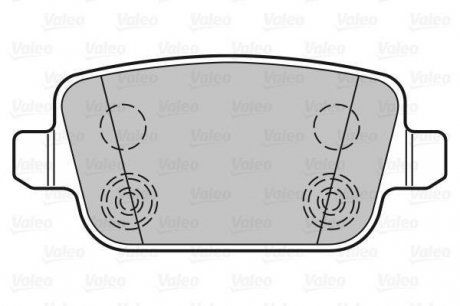 Гальмівні колодки дискові ford, landrover, volvo focus, mondeo, freelander2, xc70 "1,6-4,4 "r "06>> Valeo ="301935" (фото 1)