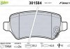 Гальмівні колодки дискові kia, opel ceed, venga, astragh, combo, meriva, zafiraab "1,2-2,2 "r "98>> Valeo ="301584" (фото 1)