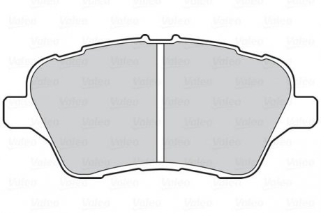Гальмівні колодки дискові ford b-max, fiesta, tourneocourier, transitcourier "1,0-1,6 "f "08>> Valeo ="302153" (фото 1)