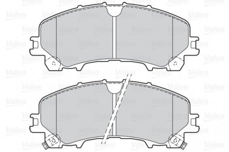 Гальмівні колодки дискові INFINITI/NISSAN/RENAULT Koleos/Q50/Q60/X-trail "1,5-3,5 "F "13>> Valeo ="302167" (фото 1)
