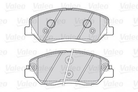 Гальмівні колодки дискові hyundai, kia, ssangyong santafe, sorento, korando "2,0-2,7 "f "06>> Valeo ="301937" (фото 1)