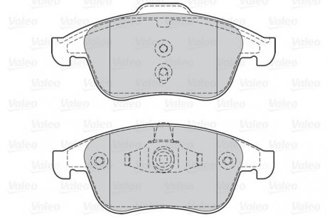 Гальмівні колодки дискові RENAULT Clio/GrandScenic/Laguna/Megane/Scenic "1,2-2,0 "F "07>> Valeo ="302128" (фото 1)