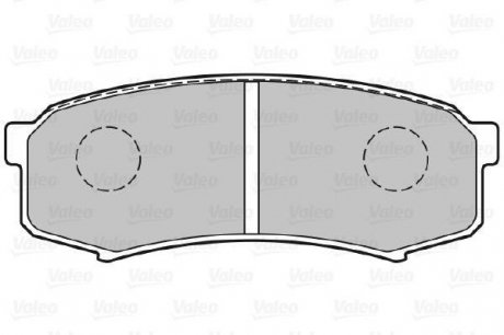 Гальмівні колодки дискові mitsubishi, toyota pajero, landcruiser, prado "2,4-4,5 "r "84>> Valeo ="301777" (фото 1)