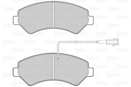 Гальмівні колодки дискові citroen, fiat, peugeot jumper, ducato, boxer "2,0-3,0 "f "06>> Valeo ="302264" (фото 1)