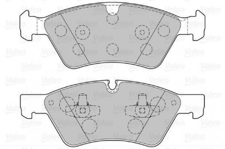 Гальмівні колодки дискові MERCEDES GL-Class/M-Glass/R-Class "3,0-5,0 "F "05>> Valeo ="301107"