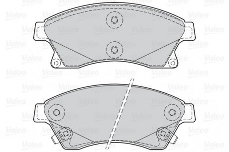 Гальмівні колодки дискові chevrolet, opel aveo, cruze, astraj "1,3-2,0 "f "12>> Valeo ="302130" (фото 1)