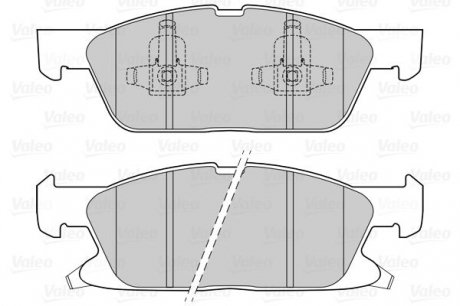 Гальмівні колодки дискові FORD/FORD USA Edge/Galaxy/S-Max "1,5-2,0 "F "15>> Valeo ="302311" (фото 1)