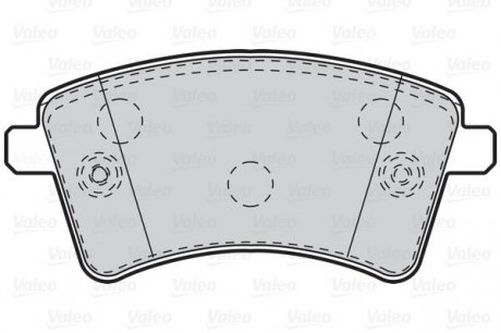 Гальмівні колодки дискові mercedes, renault citan, kangoo "1,2-1,6 "f "08>> Valeo ="302108" (фото 1)
