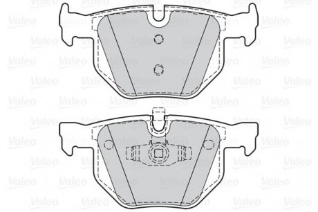 Гальмівні колодки дискові bmw 3(e90,91,92,93), x1(e84) "2,0-3,0 "r "04-15 Valeo ="302075" (фото 1)