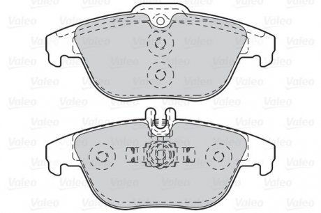Гальмівні колодки дискові MERCEDES C-Class/E-Class/GLK "1,6-5,5 "R "07>> Valeo ="302121" (фото 1)