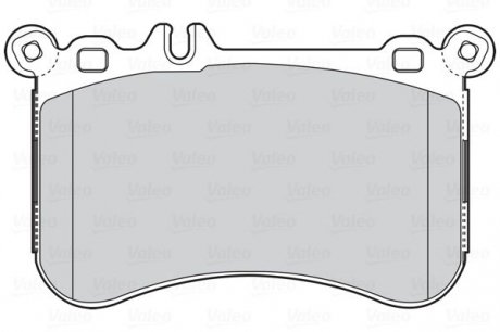 Гальмівні колодки дискові mercedes cls, e-class, s-class, slk, slc "f "11>> Valeo ="302302" (фото 1)