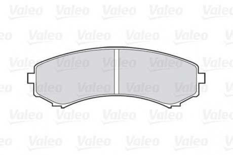 Гальмівні колодки дискові MITSUBISHI Grandis/Pajero "2,0-3,8 "F "00>> Valeo ="301518" (фото 1)