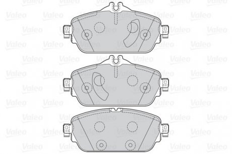 Гальмівні колодки дискові mercedes c-class, e-class "1,6-2,2 "f "13>> Valeo ="302211" (фото 1)