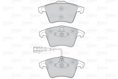 Гальмівні колодки дискові VW Multivan/Transporter "1,9-3,2 "F "03>> Valeo ="302041" (фото 1)
